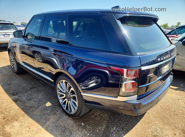 SALGS2RU9NA464151 2022 LAND ROVER RANGE Синий Задняя левая четверть