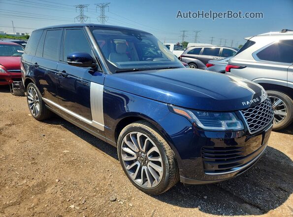SALGS2RU9NA464151 2022 LAND ROVER RANGE Синий Передняя правая четверть