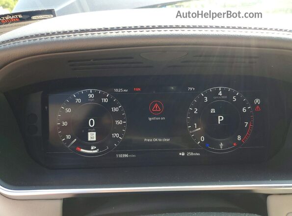 SALGS2SE4LA597965 2020 LAND ROVER RANGE Maroon Vista del cuadro de instrumentos