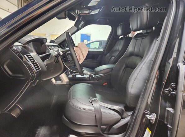 SALGS2SE6NA469147 2022 LAND ROVER RANGE Black Вид салону спереду