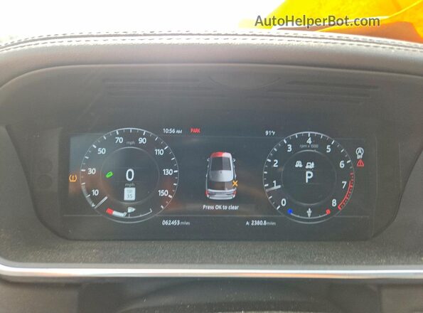 SALGS2SV0KA548244 2019 LAND ROVER RANGE Silver ხელსაწყოთა პანელის ხედი