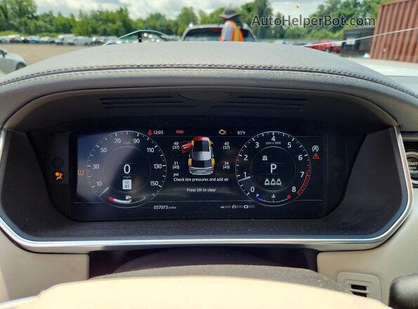 SALGS2SV0KA567117 2019 LAND ROVER RANGE White Вид щитка приладів