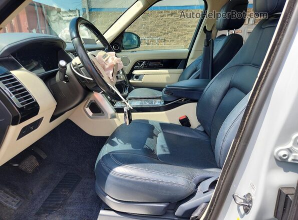 SALGS2SV0KA567117 2019 LAND ROVER RANGE White Вид салону спереду