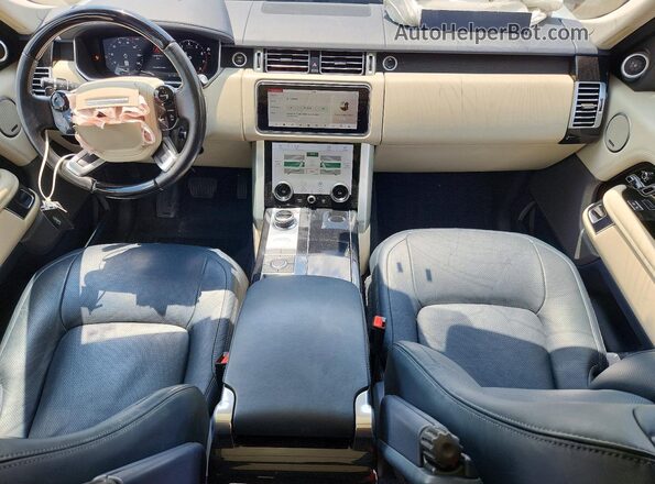 SALGS2SV0KA567117 2019 LAND ROVER RANGE White Вид панелі приладів