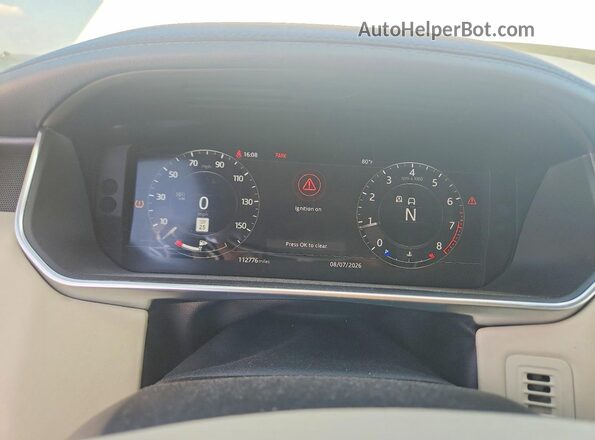 SALGS2SV1KA521554 2019 LAND ROVER RANGE White Widok zestawu wskaźników