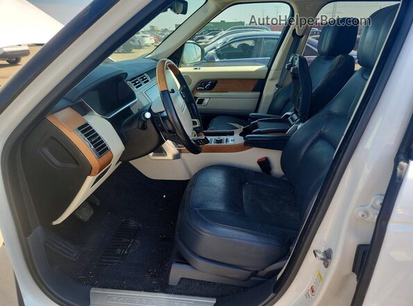 SALGS2SV1KA521554 2019 LAND ROVER RANGE White Widok wnętrza z przodu