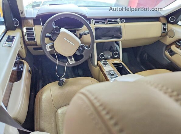SALGS2SV1KA547054 2019 LAND ROVER RANGE Black Dashboard view