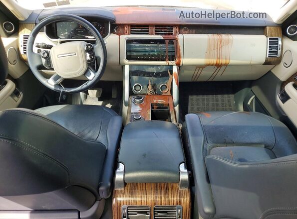 SALGS2SV3KA539571 2019 LAND ROVER RANGE Серебряный Вид панели приборов