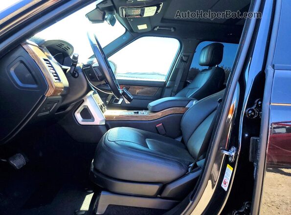 SALGS2SV3KA557505 2019 LAND ROVER RANGE Black Widok wnętrza z przodu