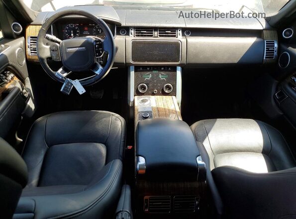 SALGS2SV3KA557505 2019 LAND ROVER RANGE Black Widok deski rozdzielczej
