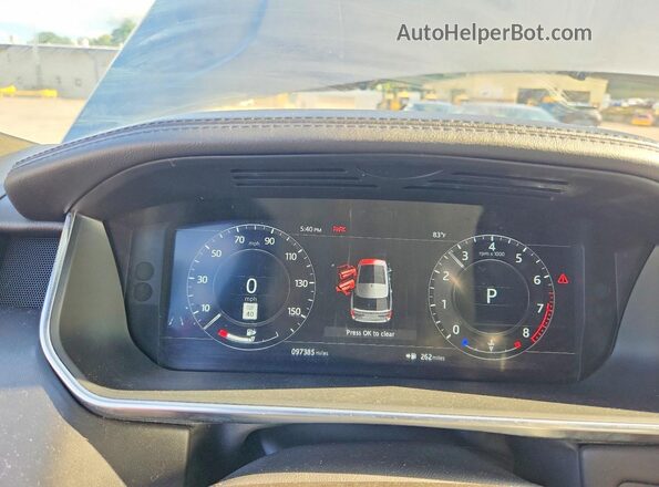 SALGS2SV5JA389526 2018 LAND ROVER RANGE Gray Սարքավորումների վահանակի տեսք