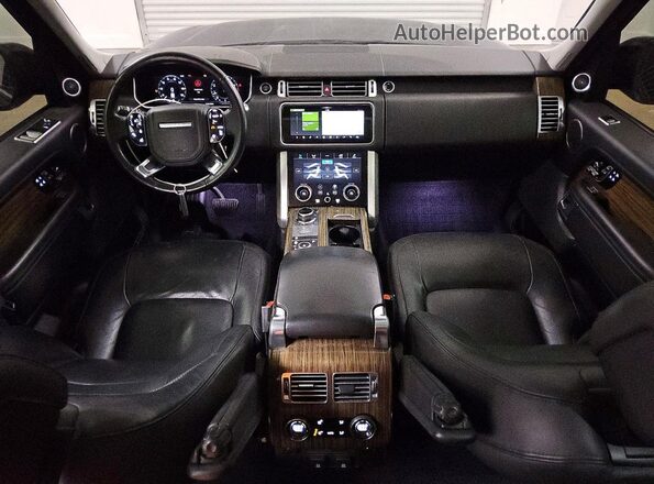 SALGS2SV6JA508507 2018 LAND ROVER RANGE Black Вид панелі приладів