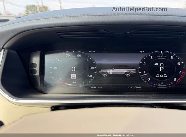 SALGS2SV7KA539380 2019 LAND ROVER RANGE ROVER Синий Вид задних сидений