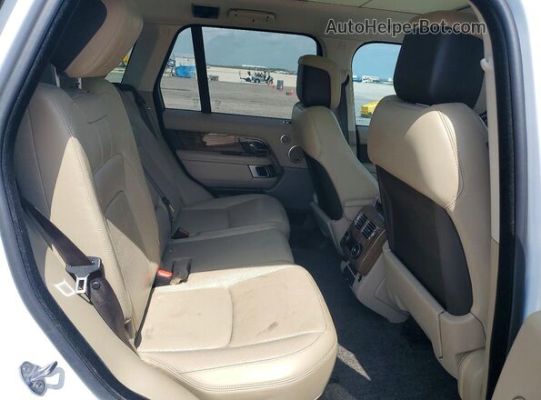 SALGS2SV8JA387625 2018 LAND ROVER RANGE White Вид задньої частини салону