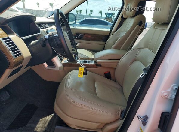 SALGS2SV8JA387625 2018 LAND ROVER RANGE White Вид салону спереду