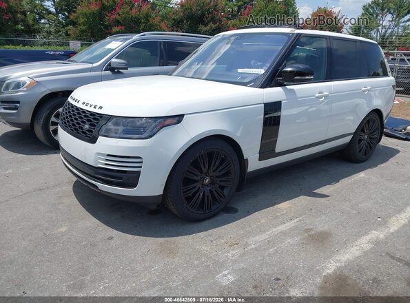 SALGS2SV8KA539999 2019 LAND ROVER RANGE ROVER White Vista tres cuartos delantera izquierda