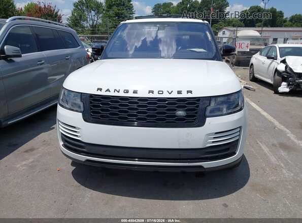 SALGS2SV8KA539999 2019 LAND ROVER RANGE ROVER White Vista interior trasera