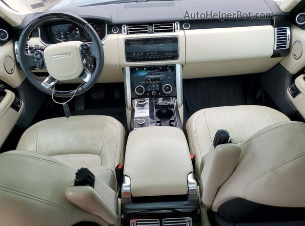 SALGS2SV8KA567592 2019 LAND ROVER RANGE Black Вид панелі приладів