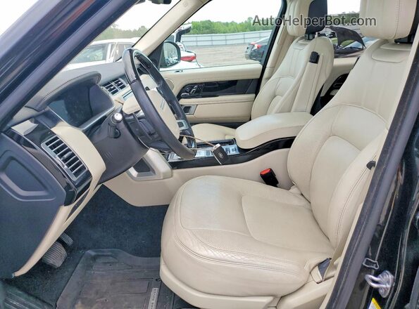 SALGS2SV8KA567592 2019 LAND ROVER RANGE Black Вид салону спереду