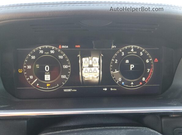 SALGS2SVXJA391966 2018 LAND ROVER RANGE Black Սարքավորումների վահանակի տեսք