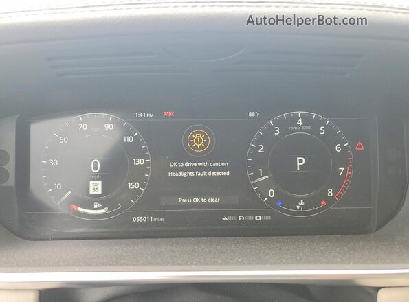 SALGS2SVXKA540832 2019 LAND ROVER RANGE White Instrument cluster view