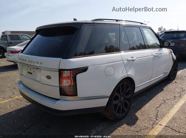 SALGS2VF1GA266853 2016 LAND ROVER RANGE ROVER White Tył prawy