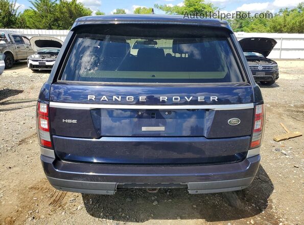 SALGS2VF6GA269649 2016 LAND ROVER RANGE Blue Vista trasera