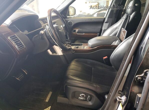 SALGS3EF2GA244785 2016 LAND ROVER RANGE Black წინა სალონის ხედი