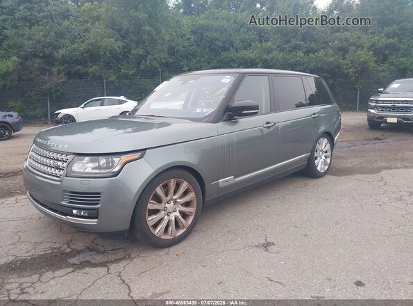 SALGS3EF4GA251415 2016 LAND ROVER RANGE ROVER Green წინა მარცხენა ხედი სამი მეოთხედიდან