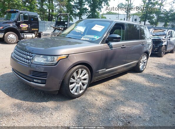 SALGS3EFXGA259373 2016 LAND ROVER RANGE ROVER Gray Առջևի ձախ երեք քառորդ տեսարան