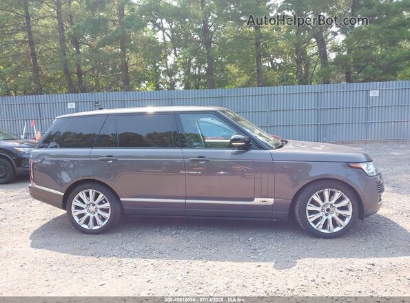SALGS3EFXGA259373 2016 LAND ROVER RANGE ROVER Gray Սալոնի հետևի տեսք
