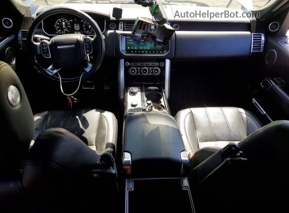 SALGS5FE0HA347304 2017 LAND ROVER RANGE Silver Widok deski rozdzielczej