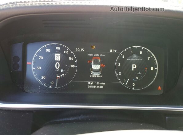 SALGS5FE0HA347304 2017 LAND ROVER RANGE Silver Widok zestawu wskaźników