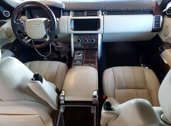 SALGS5FE1HA351149 2017 LAND ROVER RANGE Black Widok deski rozdzielczej