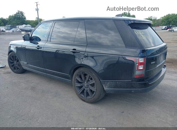SALGS5FE7HA357523 2017 LAND ROVER RANGE ROVER Black Задня ліва чверть