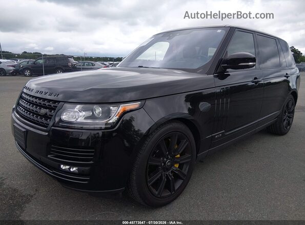 SALGS5FE8HA347874 2017 LAND ROVER RANGE ROVER Черный Передняя левая четверть