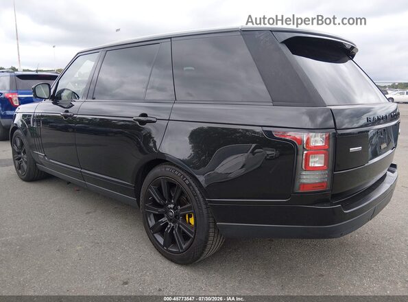 SALGS5FE8HA347874 2017 LAND ROVER RANGE ROVER Черный Задняя левая четверть