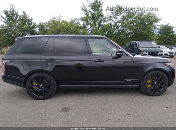 SALGS5FE8HA347874 2017 LAND ROVER RANGE ROVER Черный Вид задней части салона