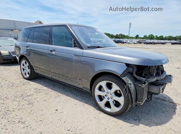 SALGS5FE9HA334311 2017 LAND ROVER RANGE Gray Delantero derecho
