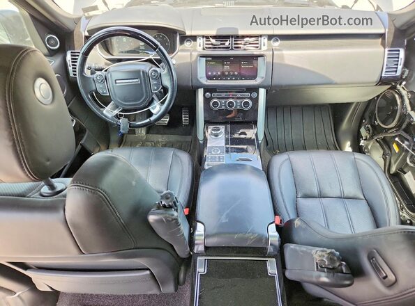 SALGS5FE9HA334311 2017 LAND ROVER RANGE Gray Vista del salpicadero