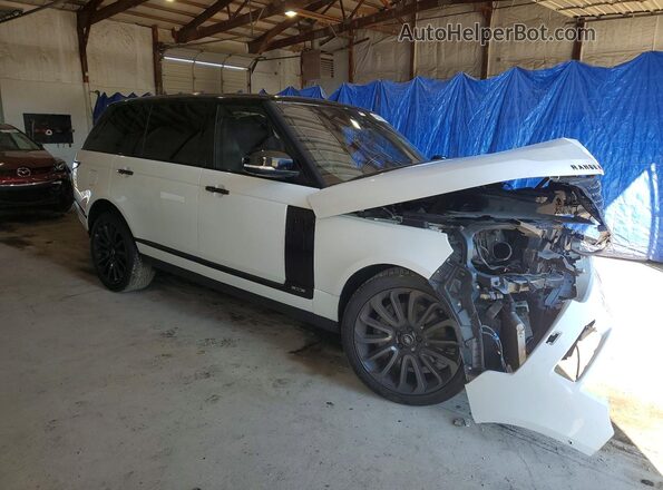 SALGS5FE9HA349472 2017 LAND ROVER RANGE Белый Передняя правая четверть