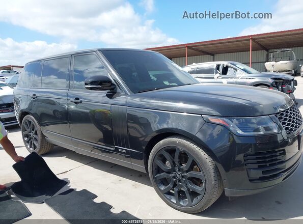 SALGS5RE5JA391915 2018 LAND ROVER RANGE ROVER Черный Вид задней части салона