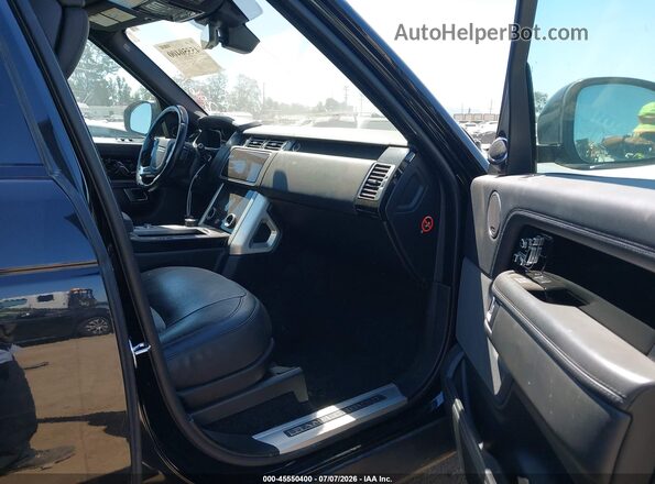 SALGS5RE5KA521631 2019 LAND ROVER RANGE ROVER Black წინა სალონის ხედი