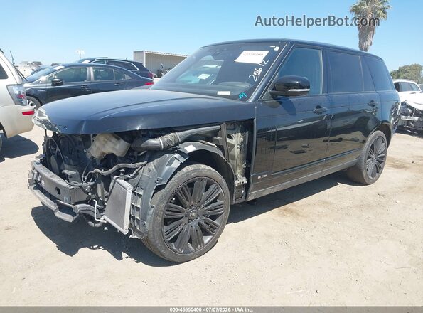 SALGS5RE5KA521631 2019 LAND ROVER RANGE ROVER Black წინა მარცხენა ხედი სამი მეოთხედიდან