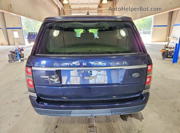 SALGS5RE5KA557187 2019 LAND ROVER RANGE Blue უკანა ხედი