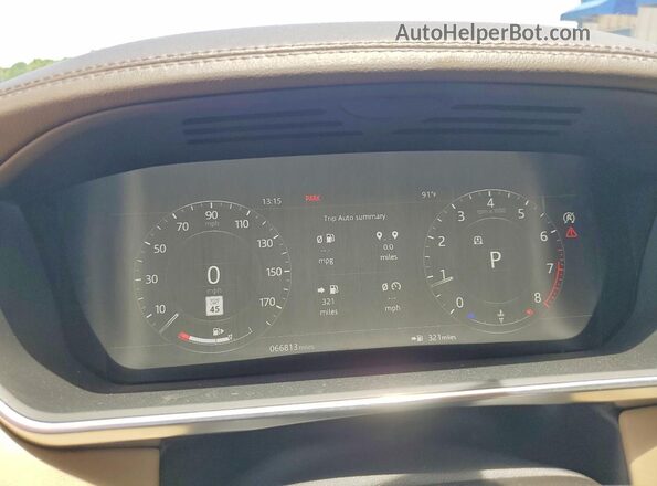 SALGS5SE2LA582012 2020 LAND ROVER RANGE Серебряный Вид щитка приборов