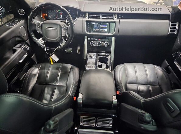 SALGV2EF8GA293880 2016 LAND ROVER RANGE Black წინა პანელის ხედი