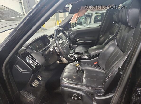 SALGV2EF8GA293880 2016 LAND ROVER RANGE Black წინა სალონის ხედი