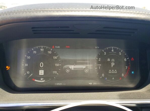 SALGV2RE6KA518128 2019 LAND ROVER RANGE Черный Вид щитка приборов