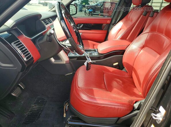 SALGV2SE0LA594200 2020 LAND ROVER RANGE Black Вид салону спереду